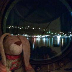 Stockholm 2014 - Blick aus dem Hotelschiff Mälardrottningen